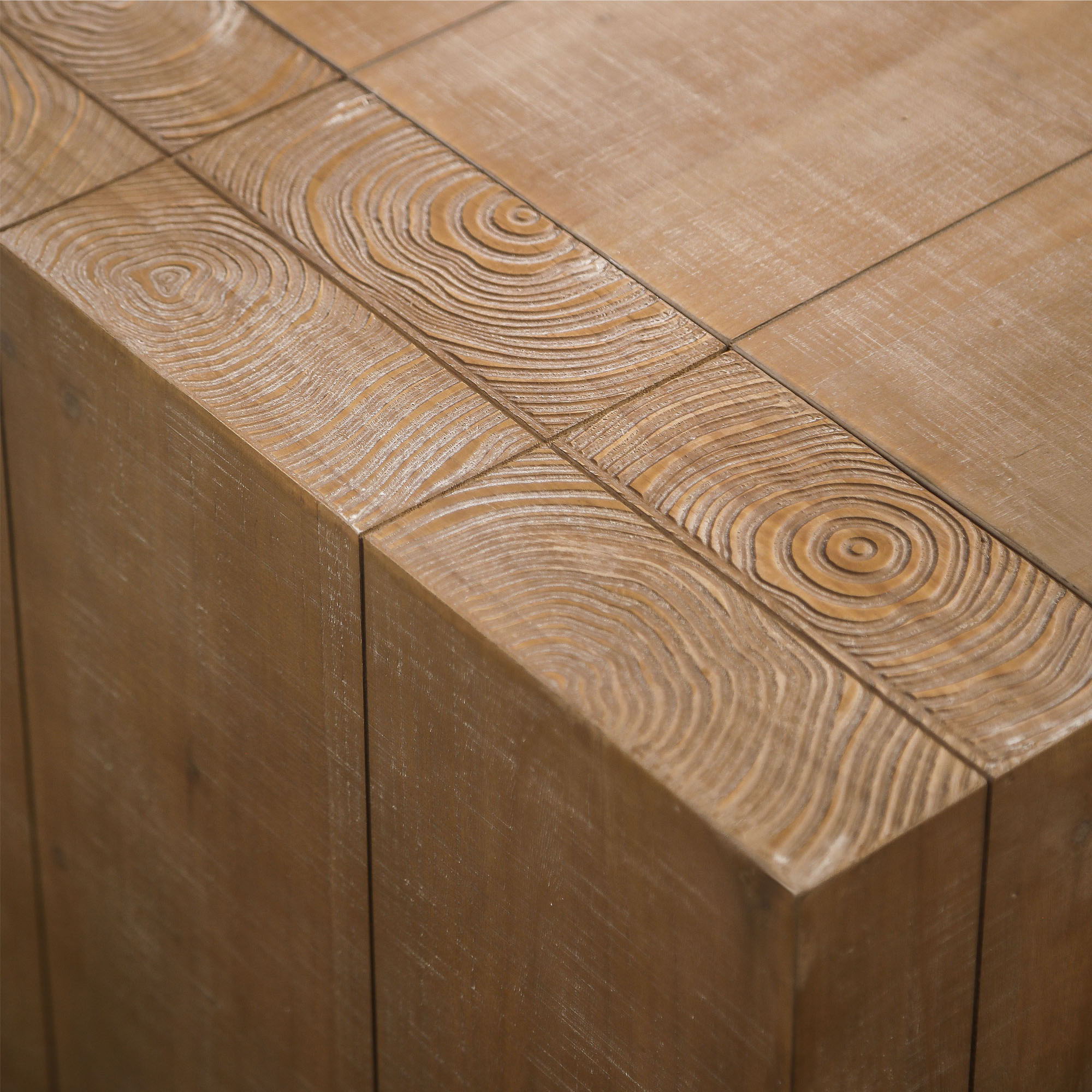 Rustic Wood Coffee Table Modern Farmhouse Rectangular Table For Living Room - Natural / Natural Multi / Natural Wood / Natural / Rustic