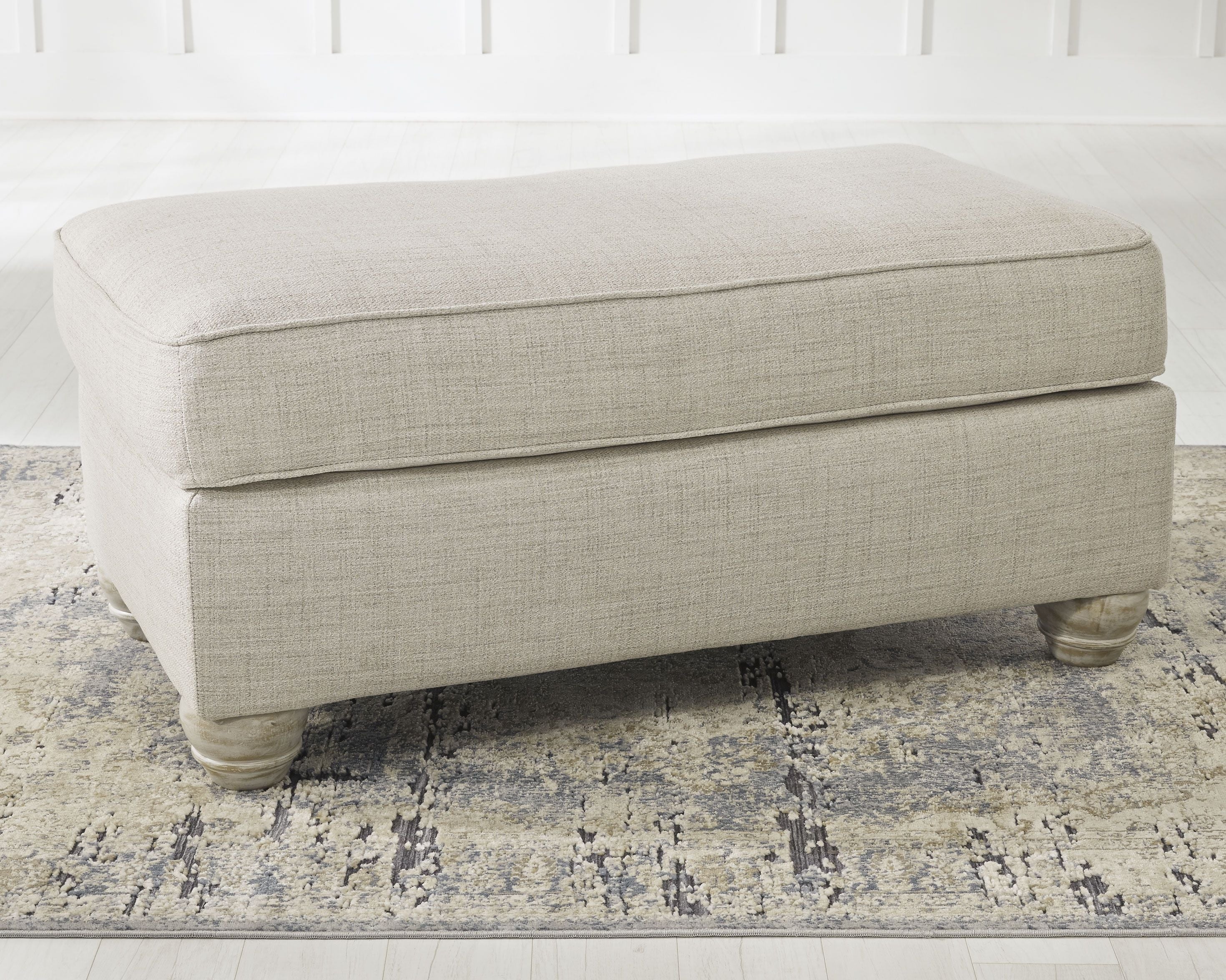 Ashley Furniture Traemore - Linen - Ottoman | Meri Furniture