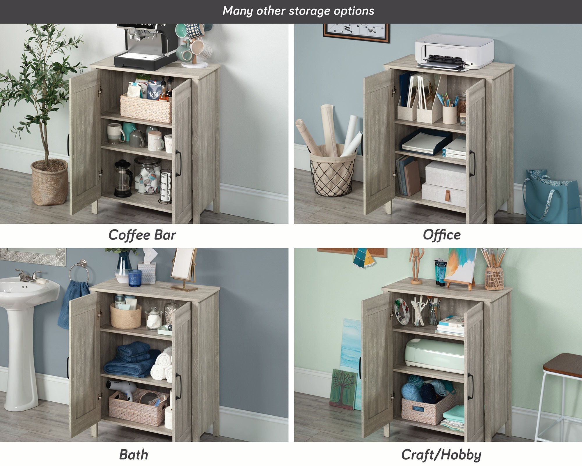 2-Door Storage Cabinet in Spring Maple