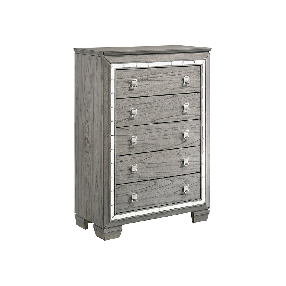 ACME Antares - Chest - Light Gray Oak | Meri Furniture