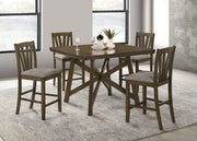 Coaster Fine Furniture Canfield - 5-Piece Counter Height Dining Set - Brown | Meri Furniture