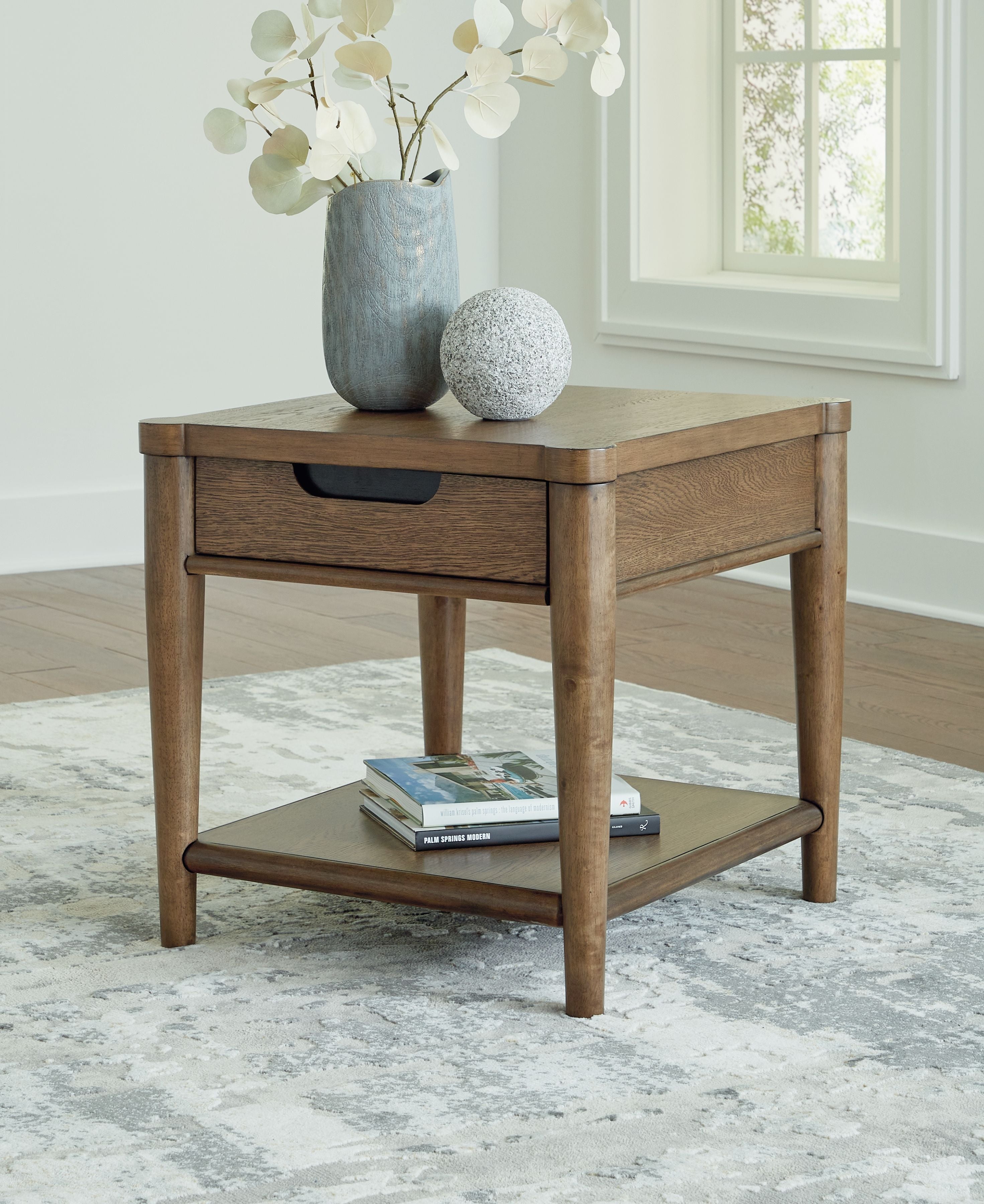 Signature Design by Ashley® Roanhowe - Brown - Rectangular End Table | Meri Furniture
