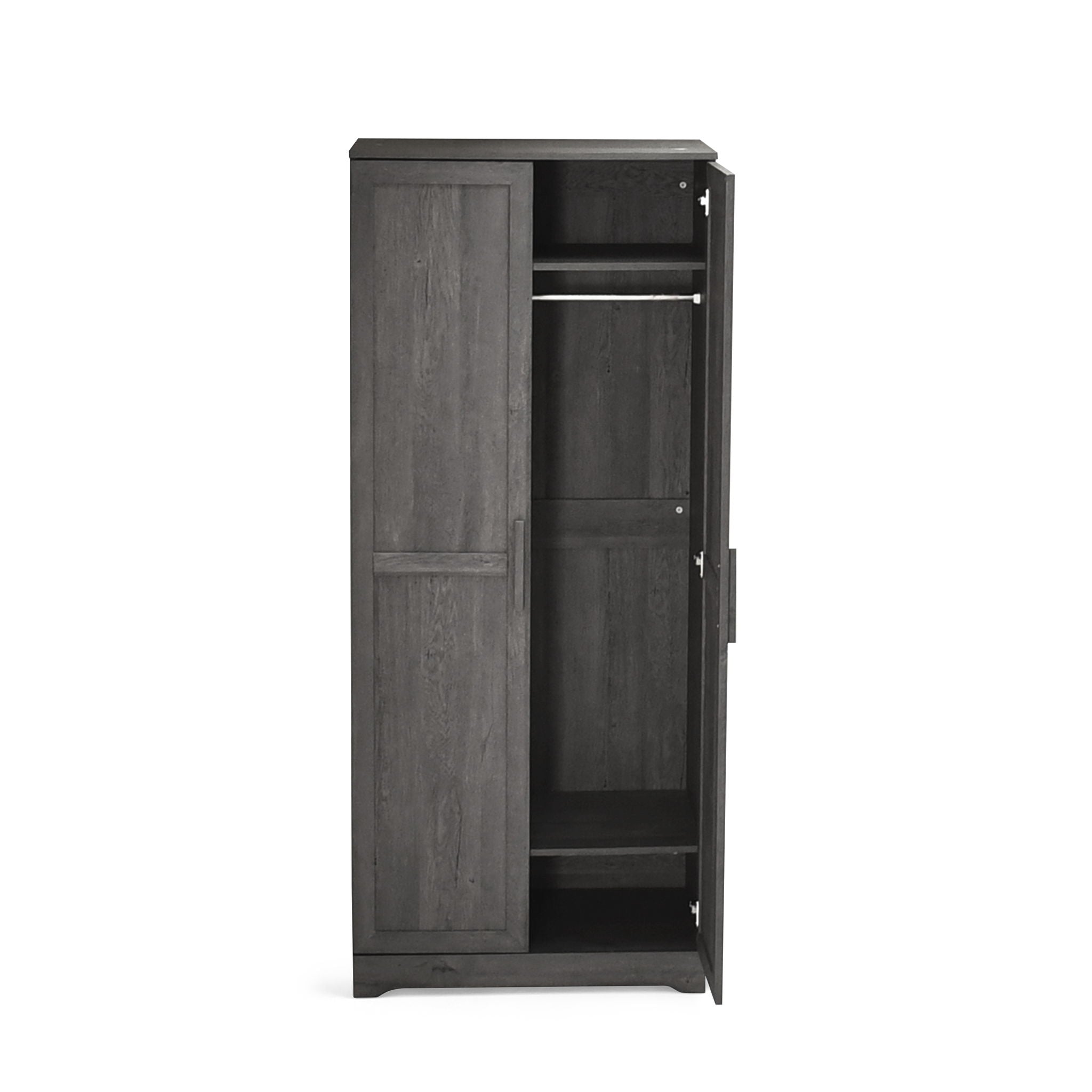 Danbury - Wood Wardrobe - Gray
