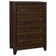 Coaster Fine Furniture Welsley - 4-Drawer Chest Of Drawers - Walnut | Meri Furniture