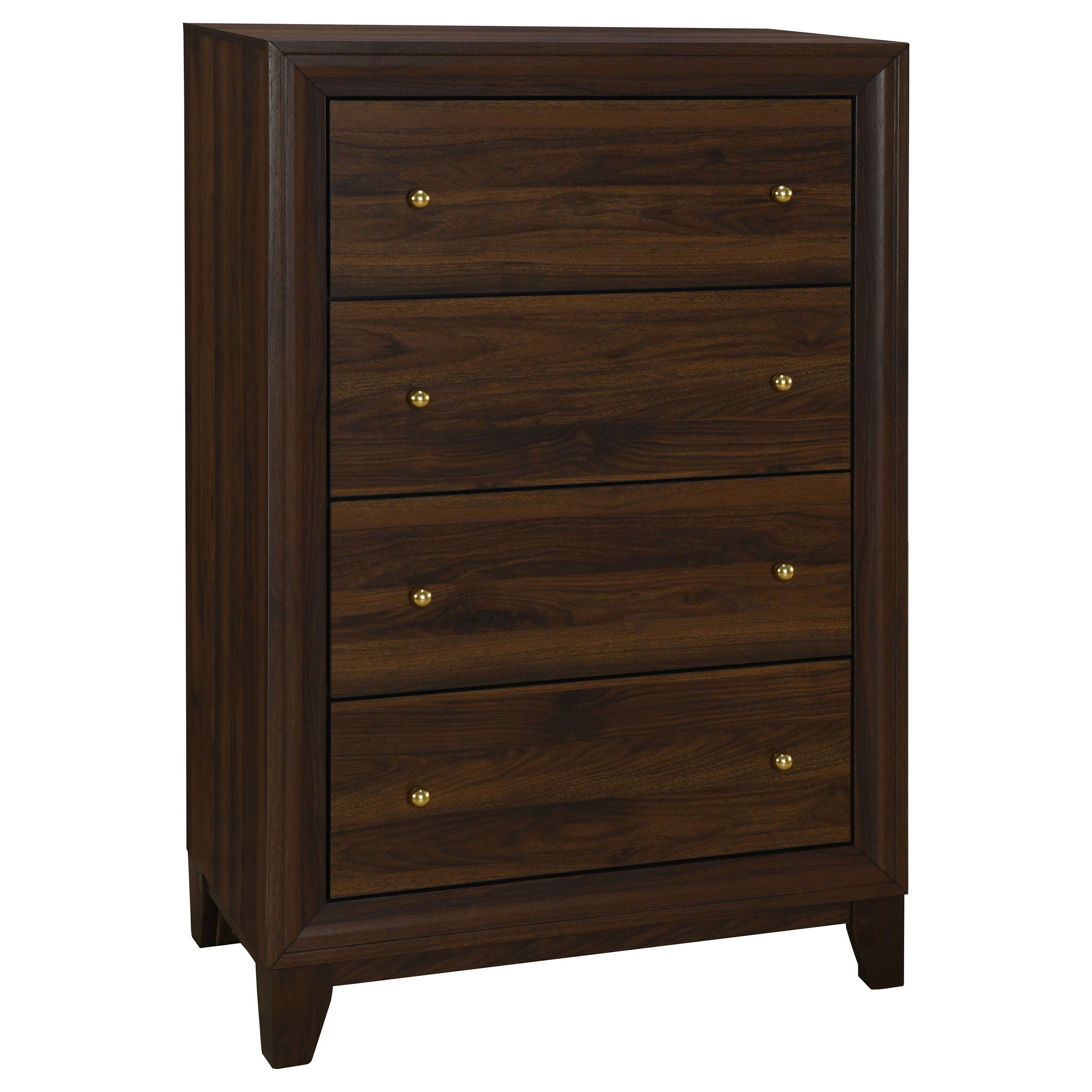 Coaster Fine Furniture Welsley - 4-Drawer Chest Of Drawers - Walnut | Meri Furniture