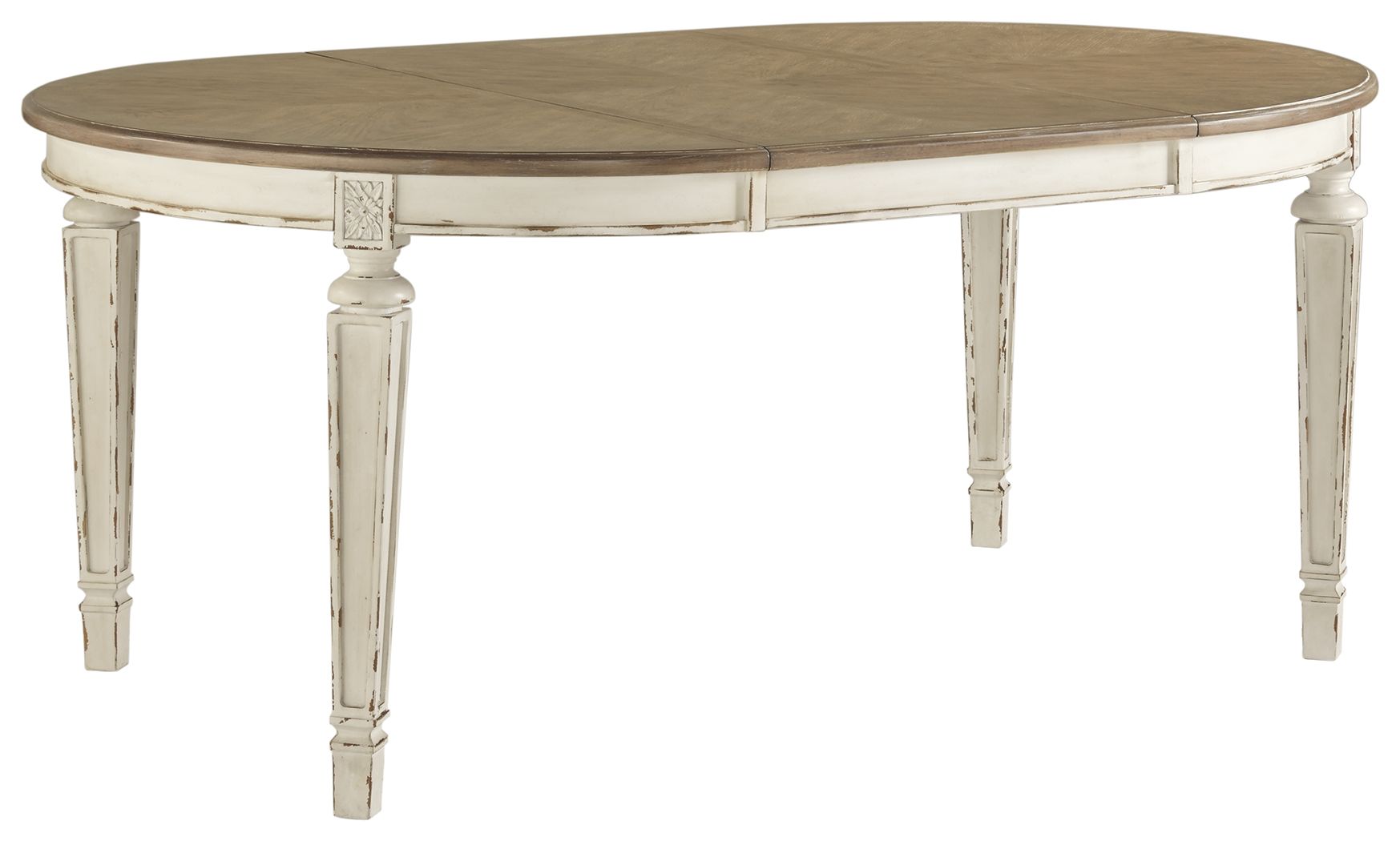 Signature Design by Ashley® Realyn - Oval Dining Table Set | Meri Furniture