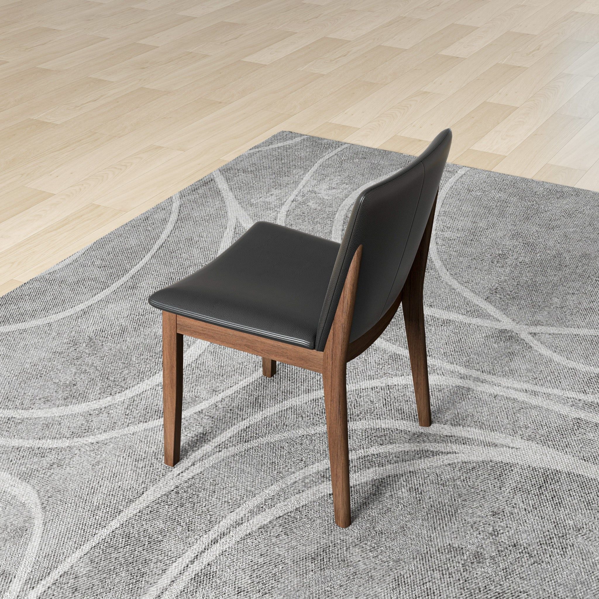 Laura - Mid-Century Modern Solid Wood Dining Chair (Set of 2)