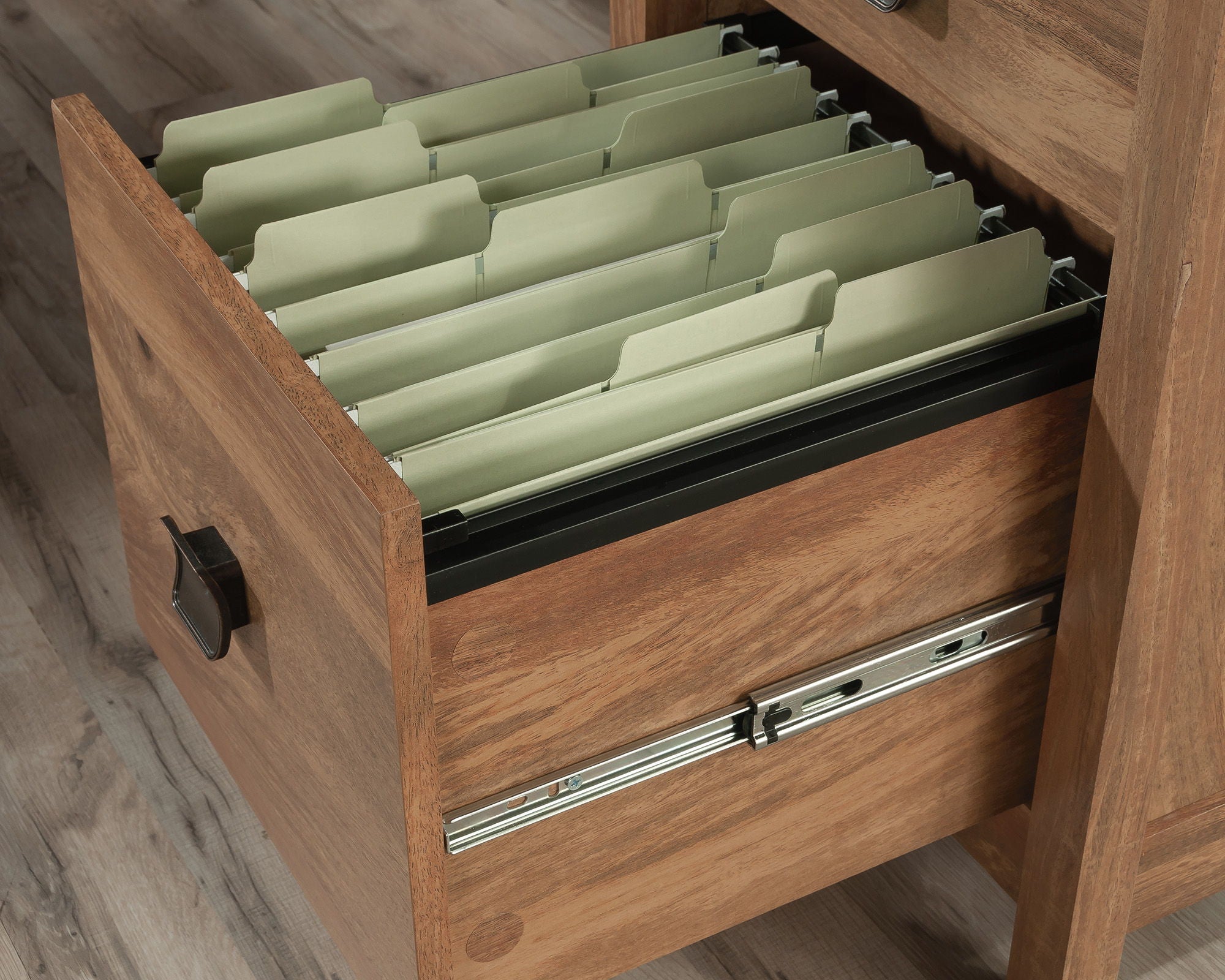 L-Shaped Desk with 6 Storage Drawers