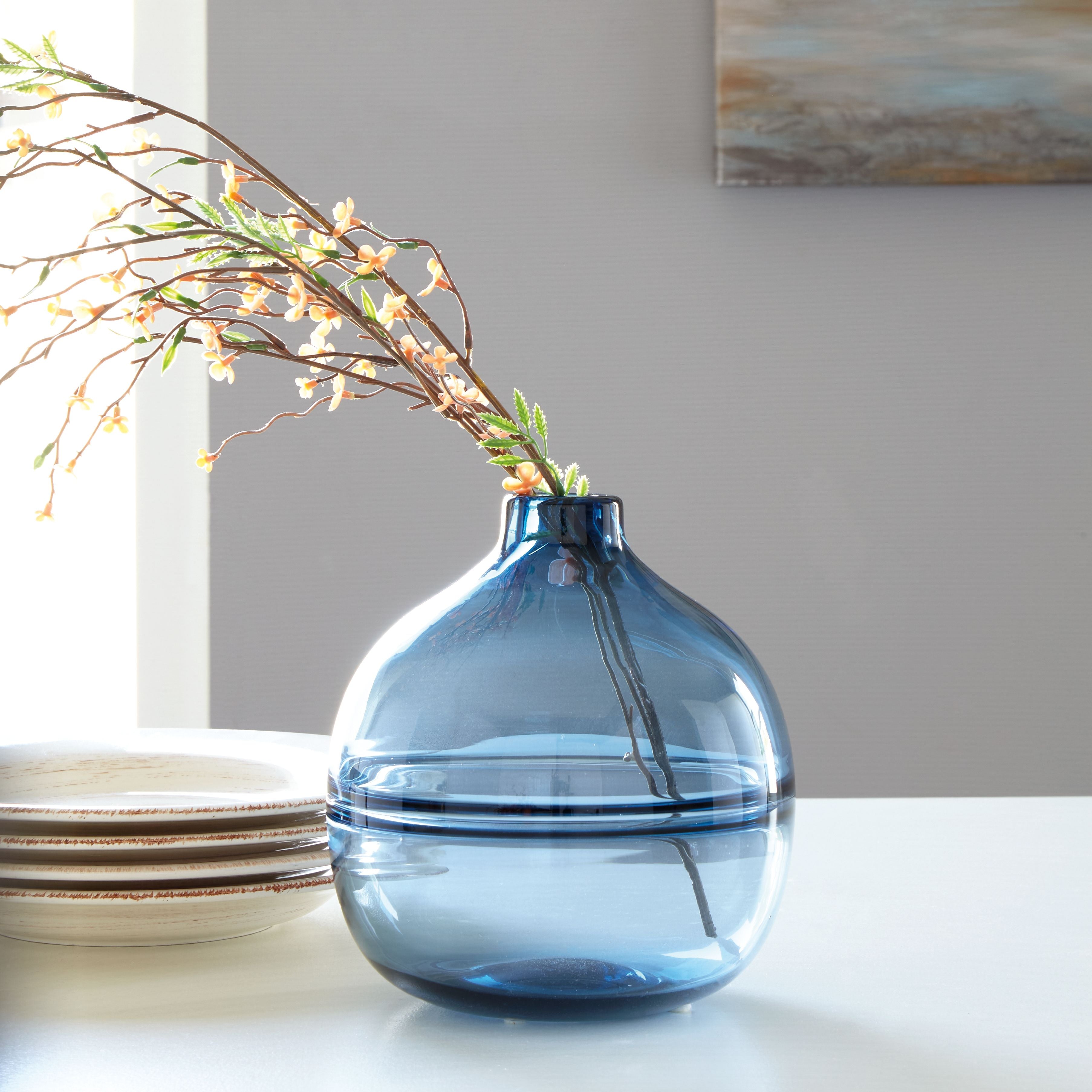 Signature Design by Ashley® Lemmitt - Navy - Vase | Meri Furniture
