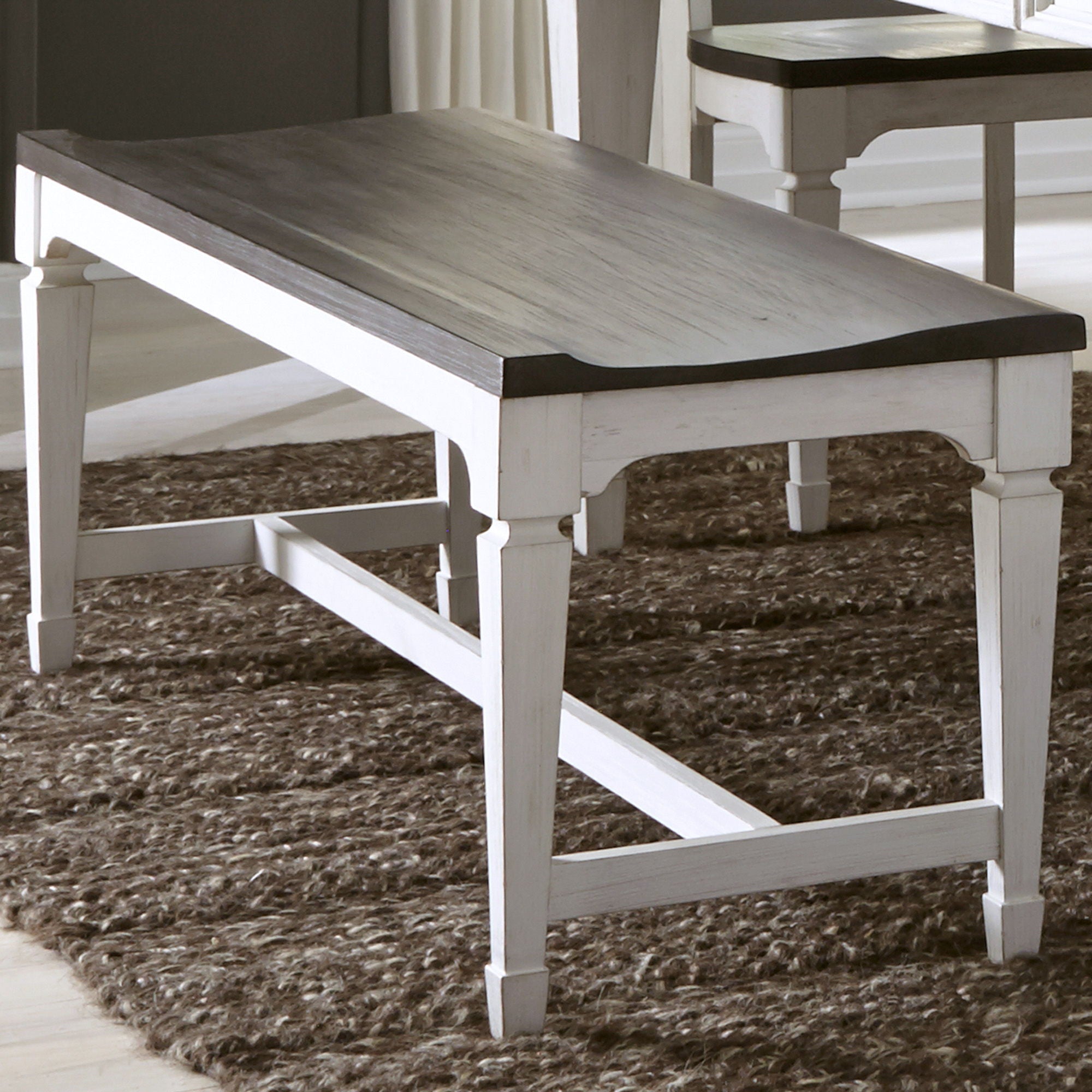 Liberty Furniture Allyson Park - Wood Seat Bench | Meri Furniture