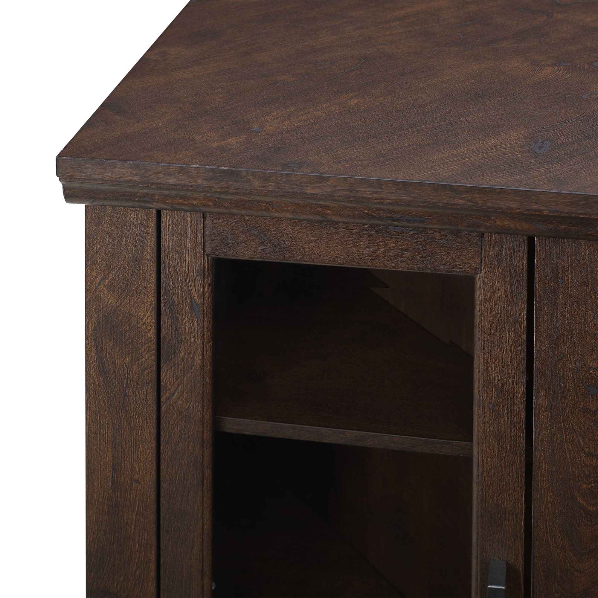 Classic Glass Door Fireplace TV Stand For Tvs Up To 55"