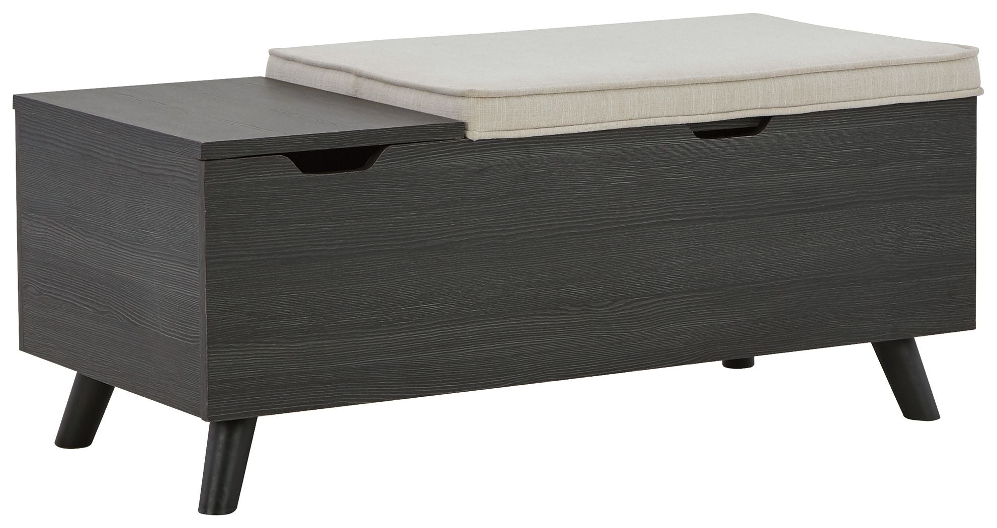 Signature Design by Ashley® Yarlow - Dark Gray - Storage Bench | Meri Furniture
