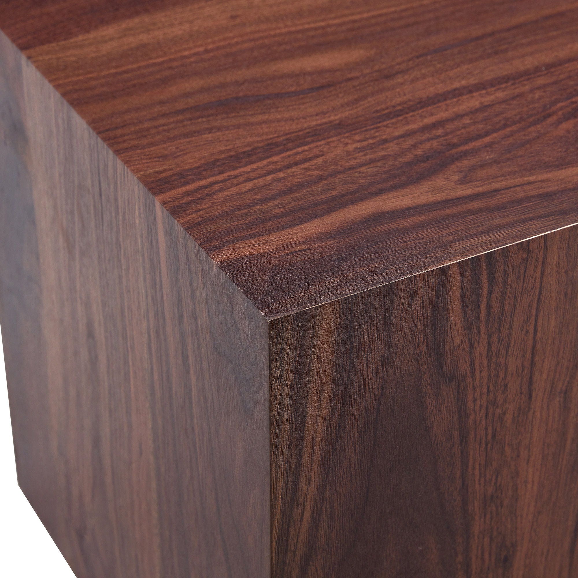 Luxurious Wood Grain Coffee Table Elegant Design For Living Room - Walnut