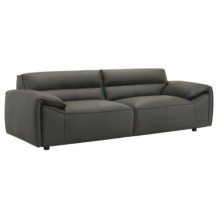 Buxton - Top Grain Leather Upholstered Sofa