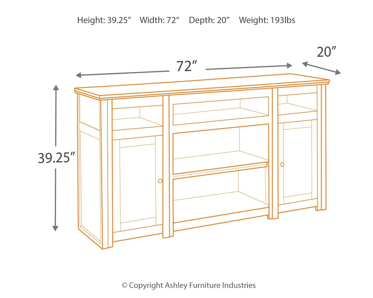 Ashley Furniture Harpan - TV Stand | Meri Furniture