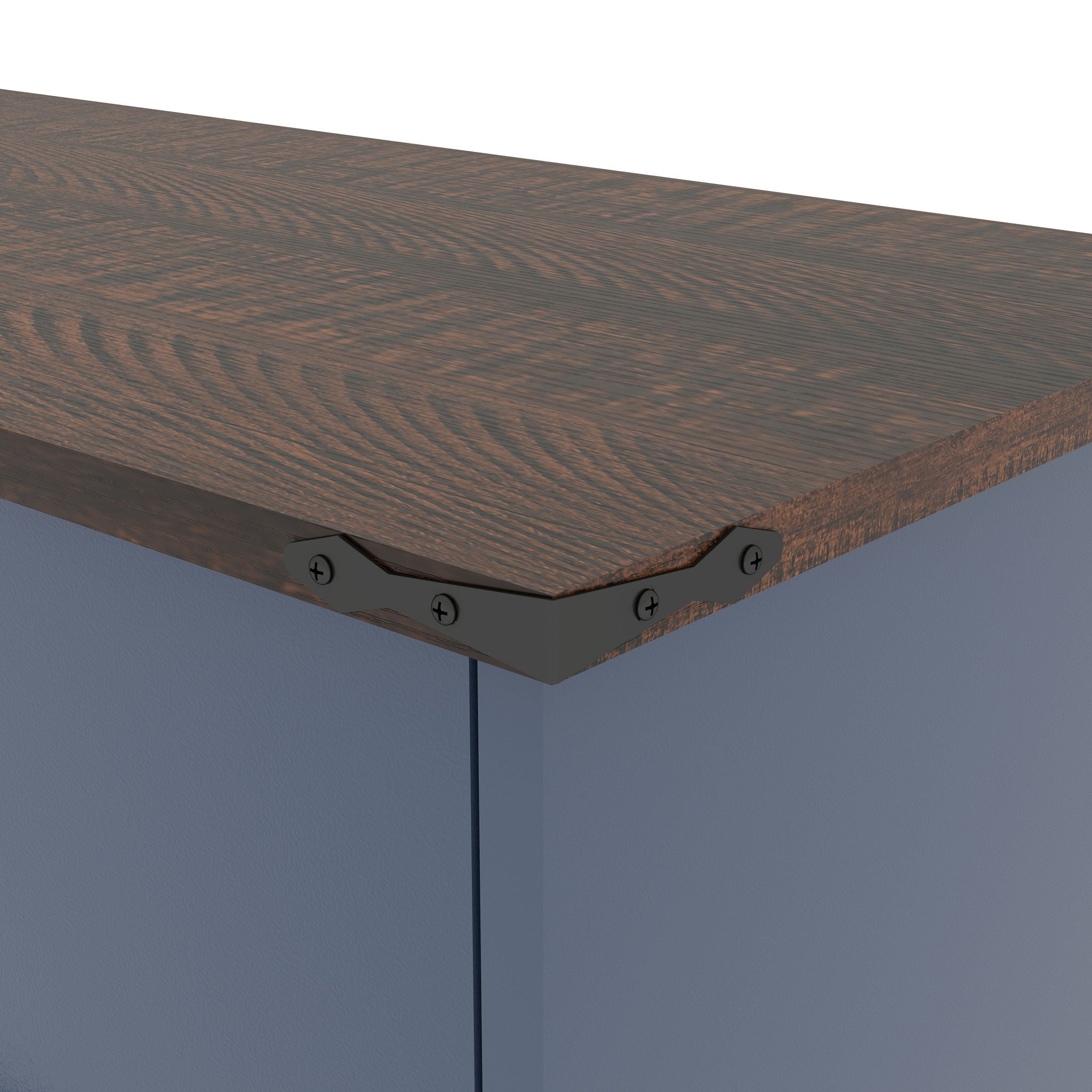 Double Tilt Out Trash Cabinet With Hideaway Drawer And Barn Door Style