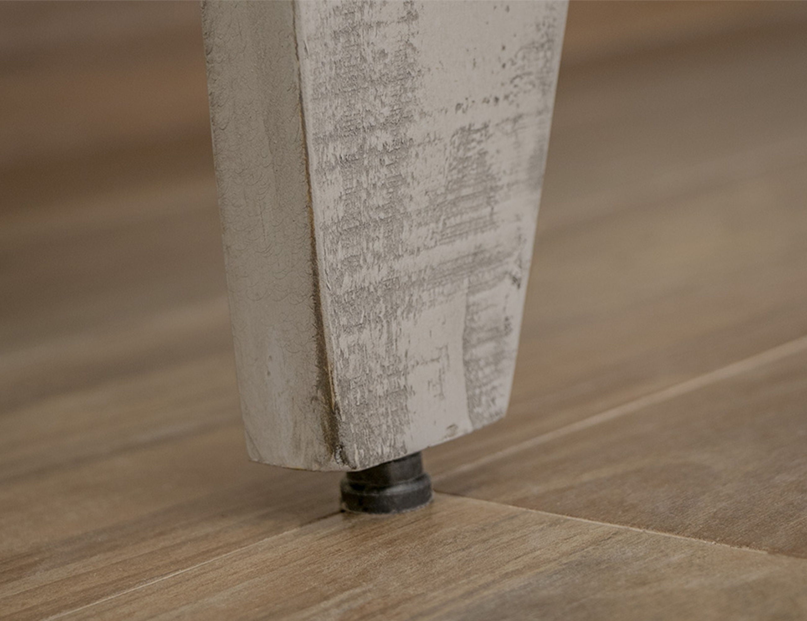 International Furniture Direct Pueblo Gray - Desk - Light Gray / Brown | Meri Furniture