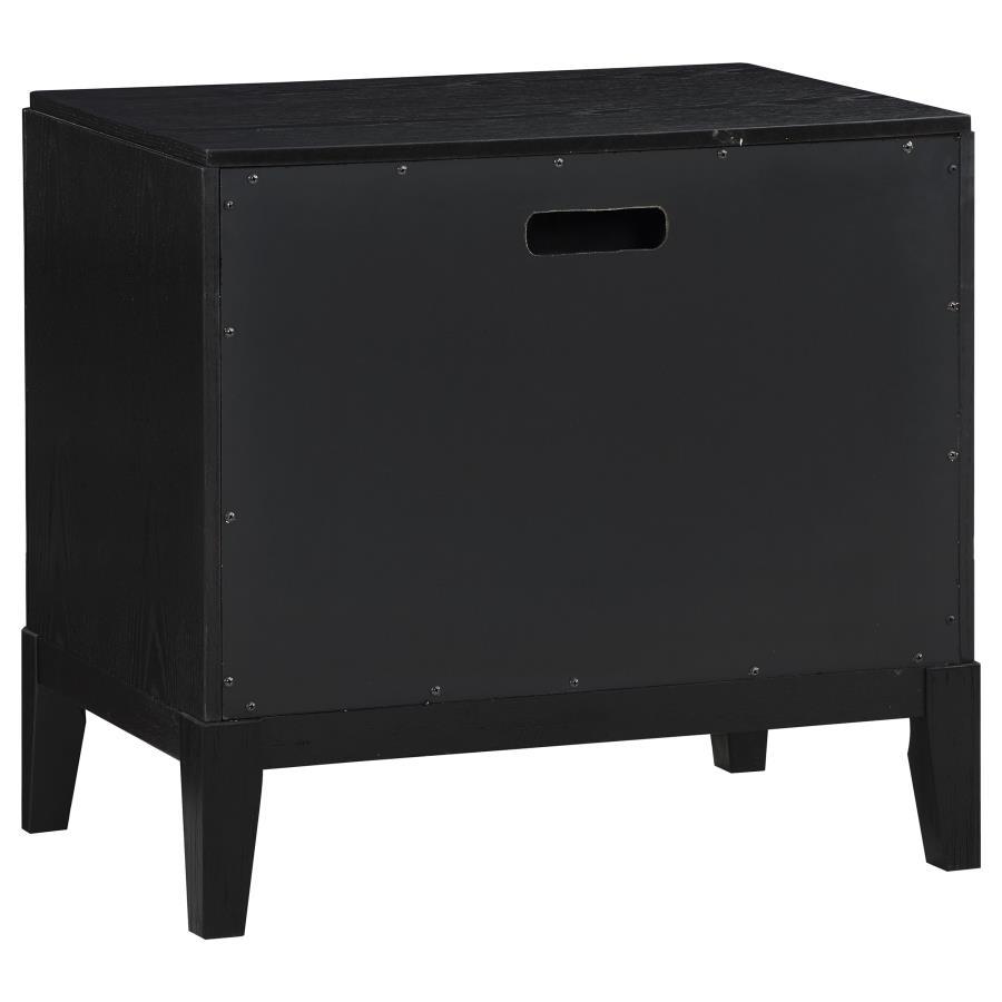 Brookmead - 2-Drawer Nightstand - Black
