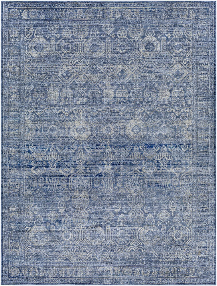 Indigo Machine Woven Rug