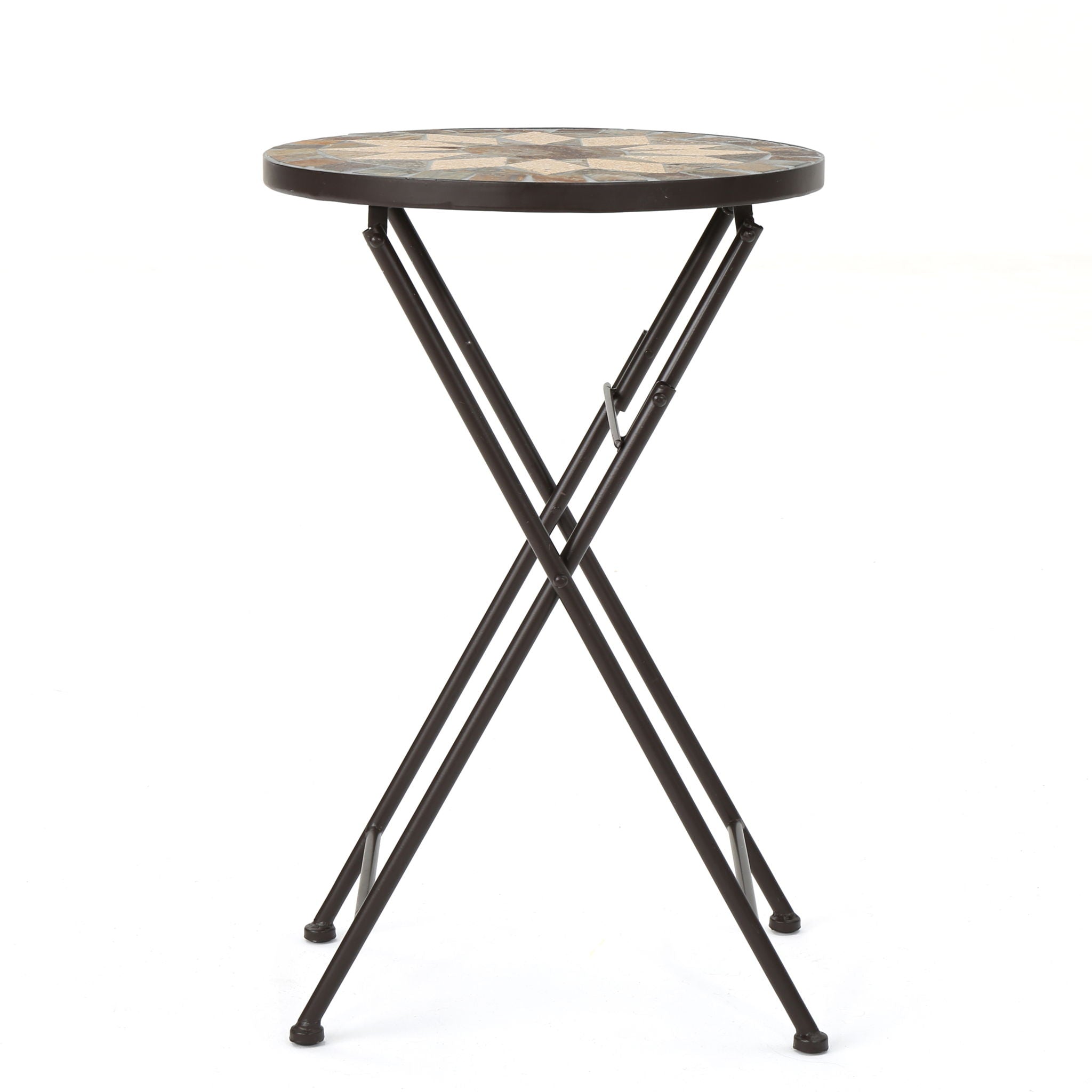 Silvester - End Table - Beige / Black