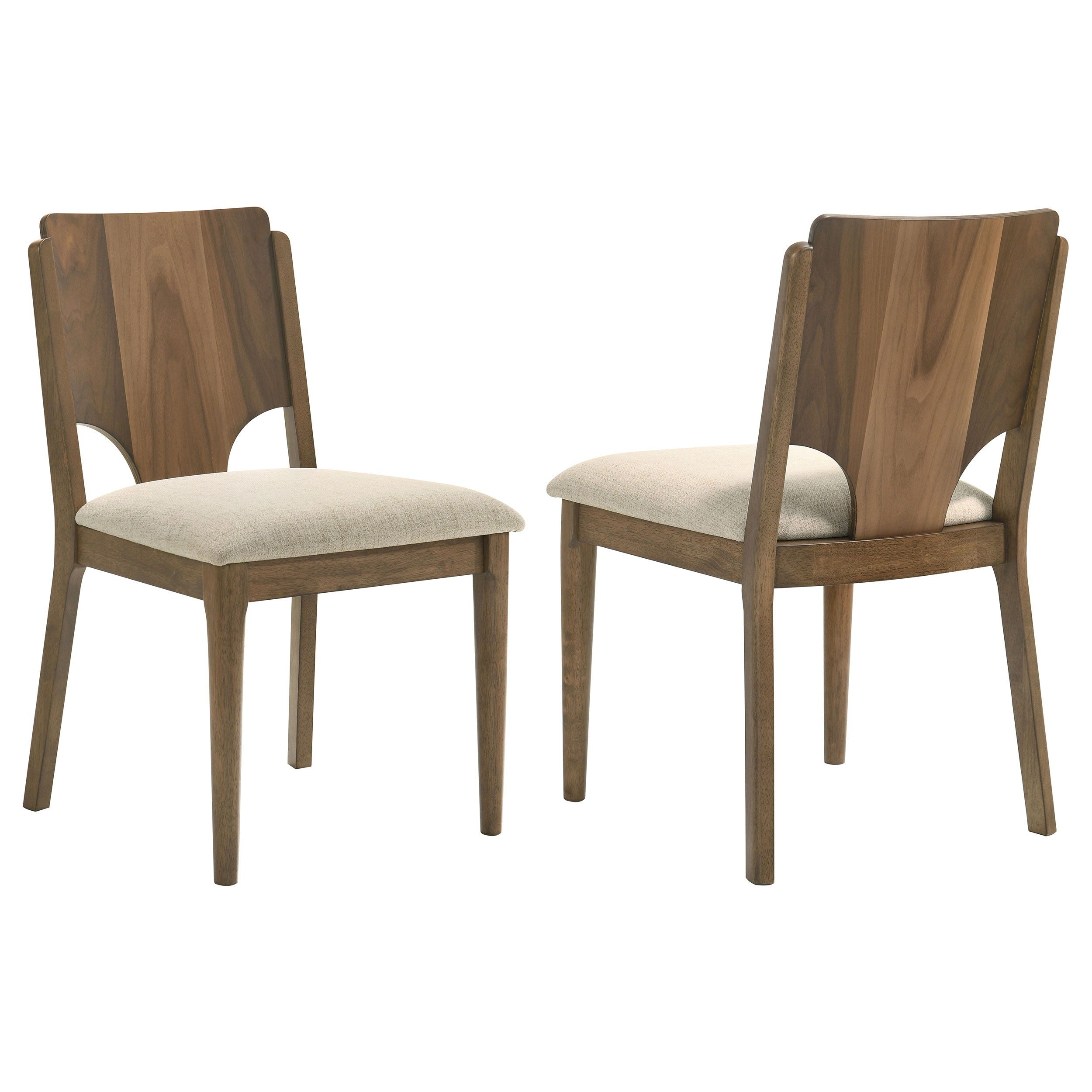 Coaster Fine Furniture Crestmore - Dining Chair Upholstered Seat (Set of 2) - Walnut | Meri Furniture