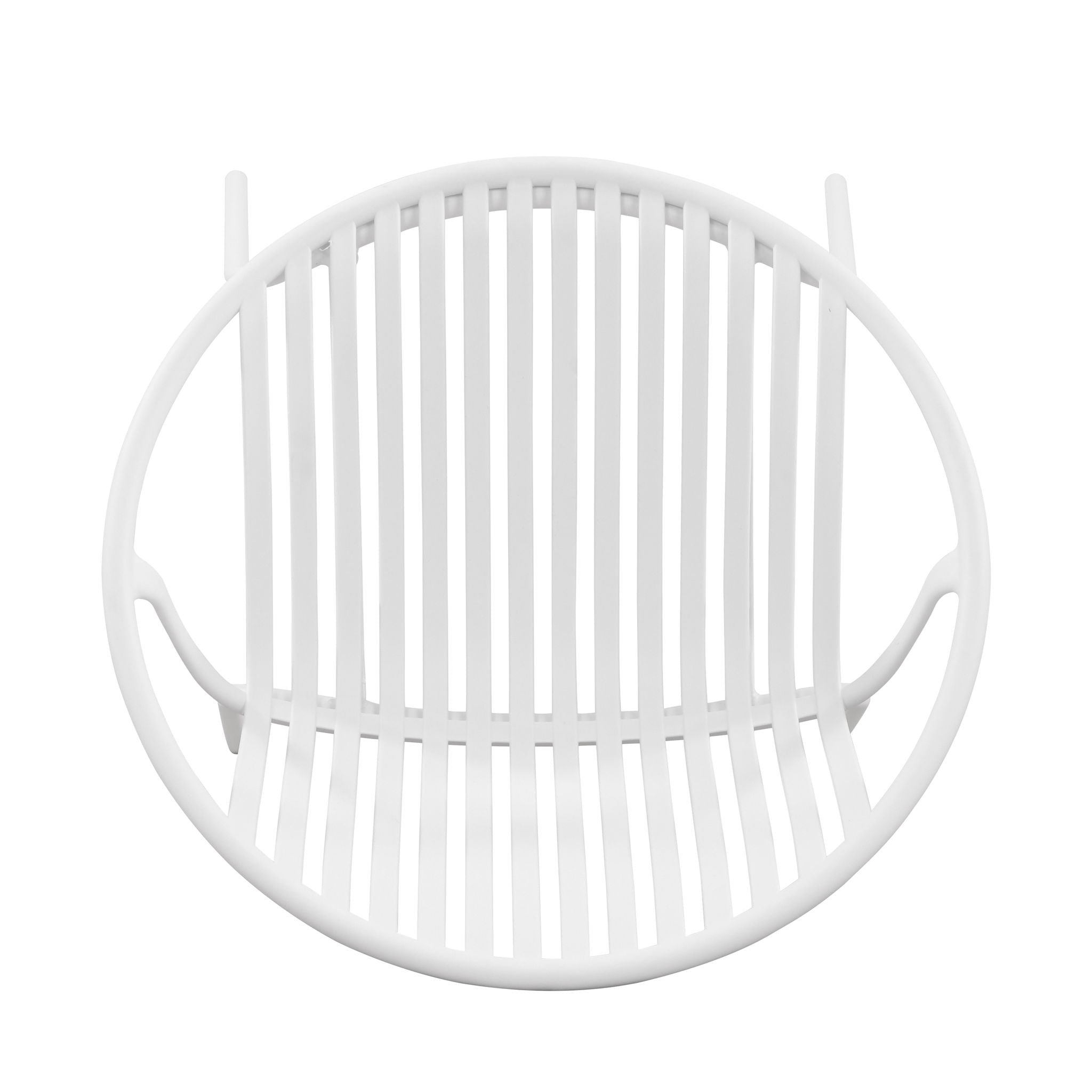 Stackable Outdoor Chairs With Breathable Plastic Backrest (Set of 2)