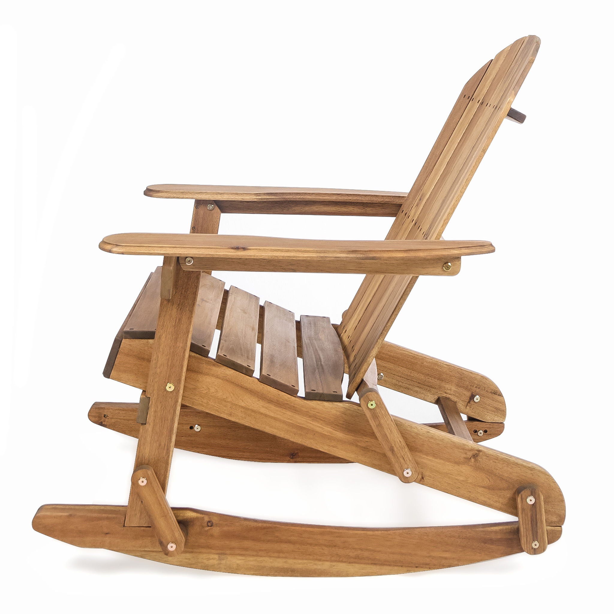 Outdoor Adirondack Rocking Chair With Hand Crafted Details