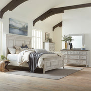 Liberty Furniture Heartland - Panel Bed, Dresser & Mirror | Meri Furniture