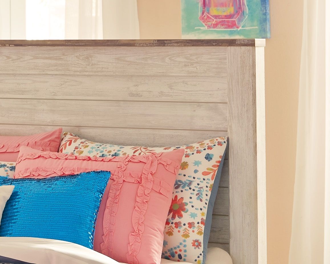 Signature Design by Ashley® Willowton - Panel Bed | Meri Furniture