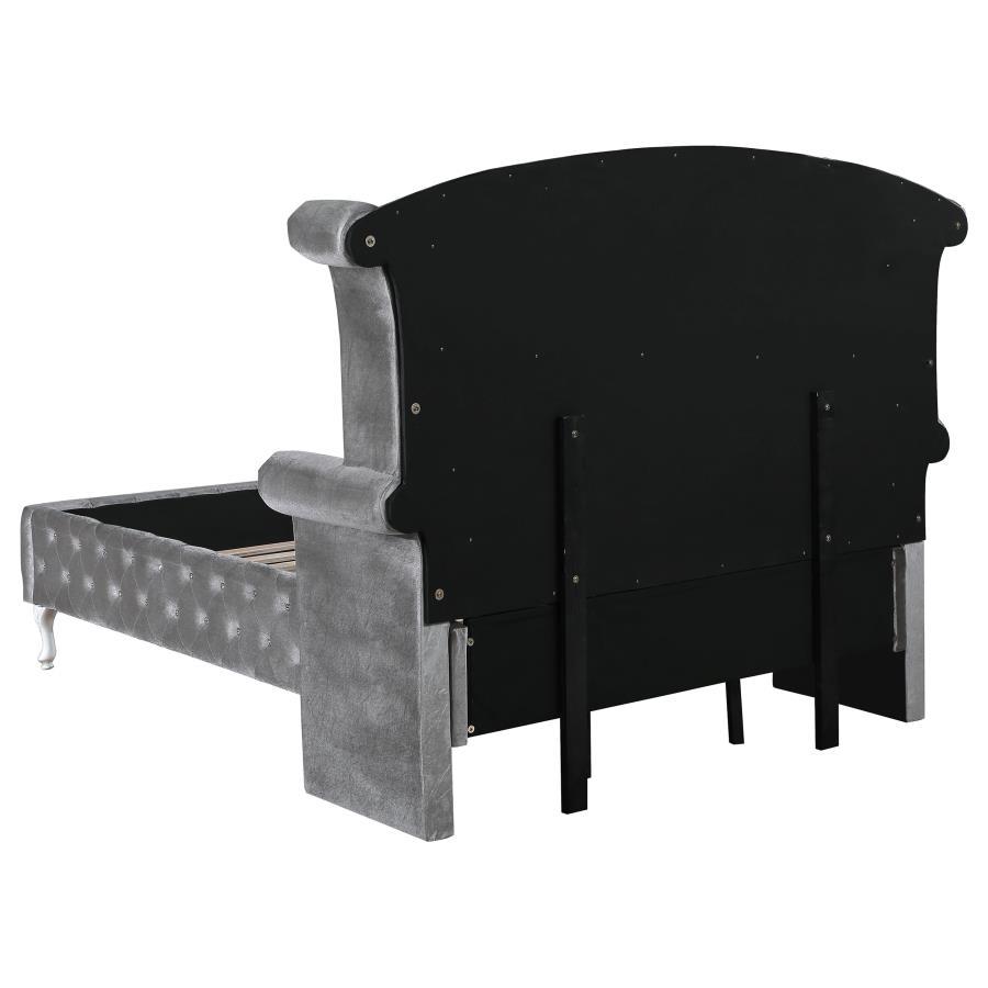 Coaster Fine Furniture Deanna - Upholstered Wingback Bed | Meri Furniture