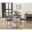 ACME Landis - Counter Height Table - Oak & Gunmetal | Meri Furniture