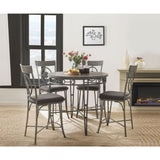 ACME Landis - Counter Height Table - Oak & Gunmetal | Meri Furniture