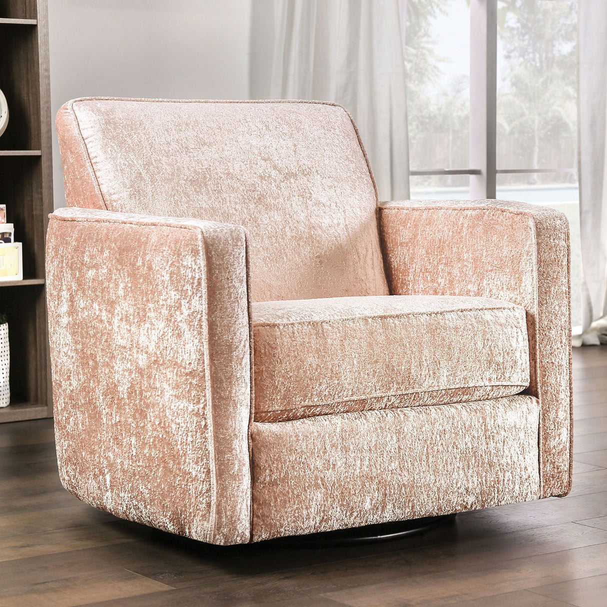 Harriden - Swivel Chair - Coral