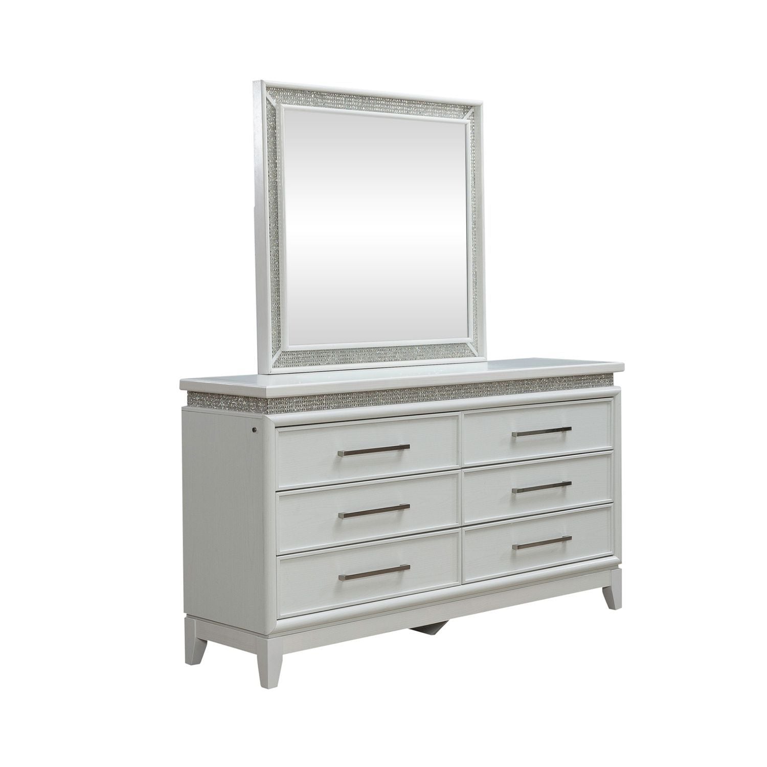 Reflections - Dresser & Mirror - White