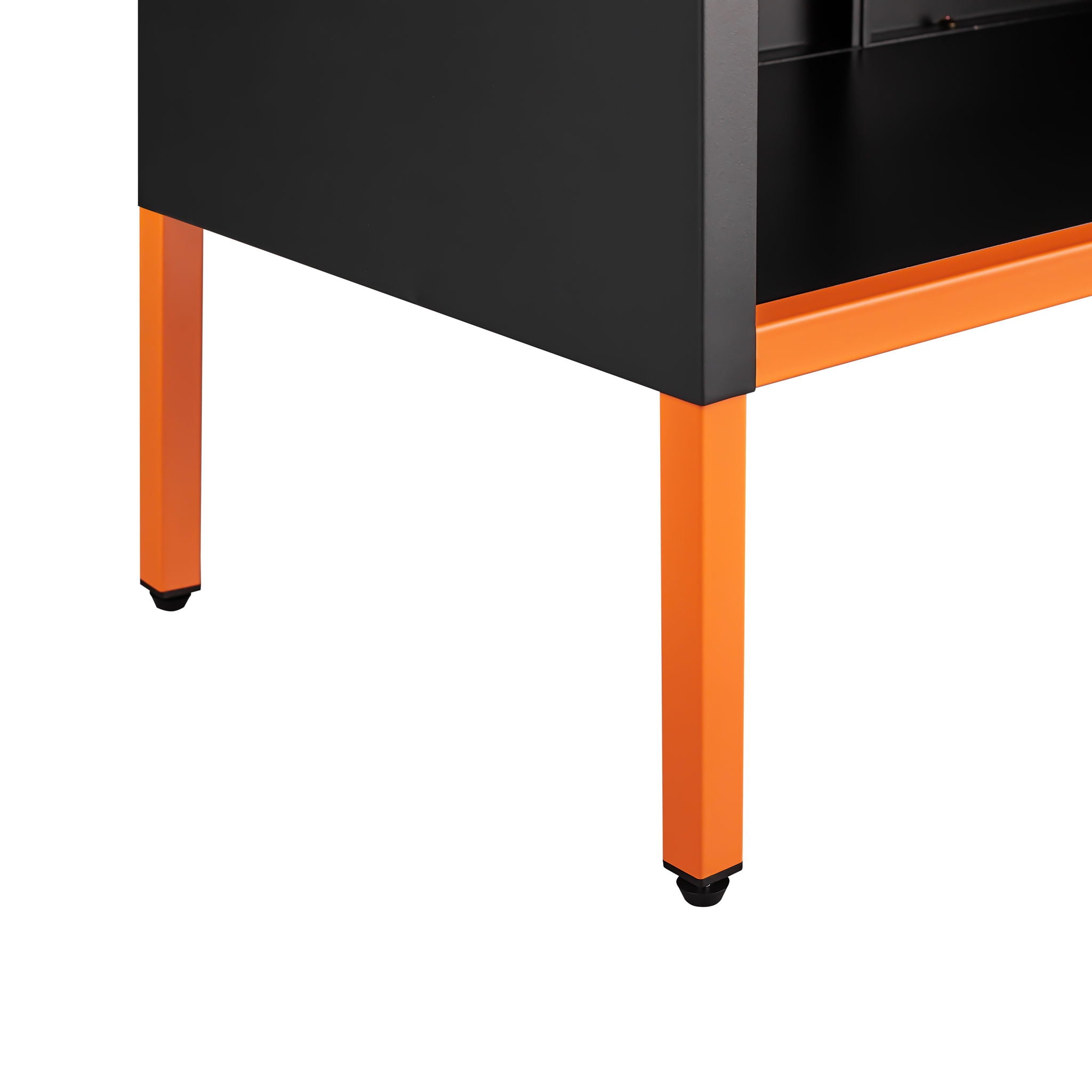 Grid Double Door Shoe Cabinet With Adjustable Compartments And Moisture-Proof Design In White Metal