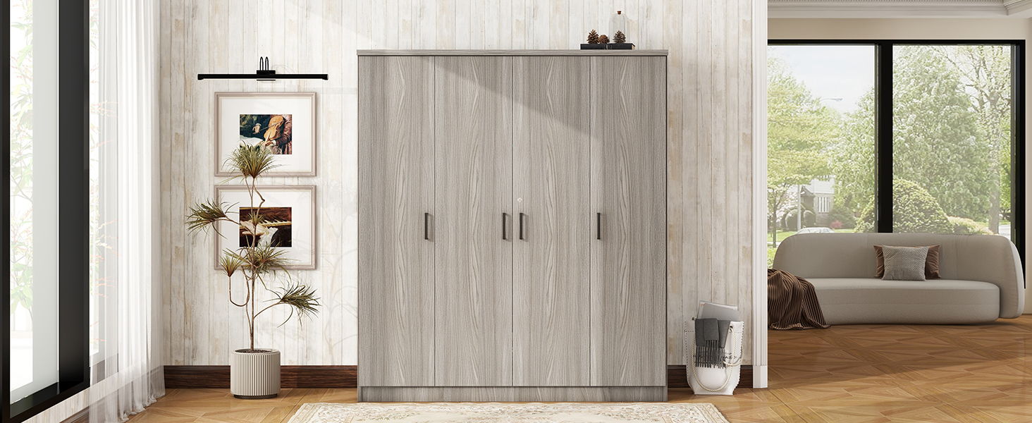 4 Door Wardrobe With 1 Drawer