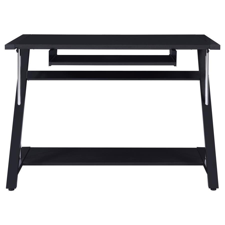 Coaster Fine Furniture Mallet - Office Computer Desk With Keyboard Tray - Black | Meri Furniture