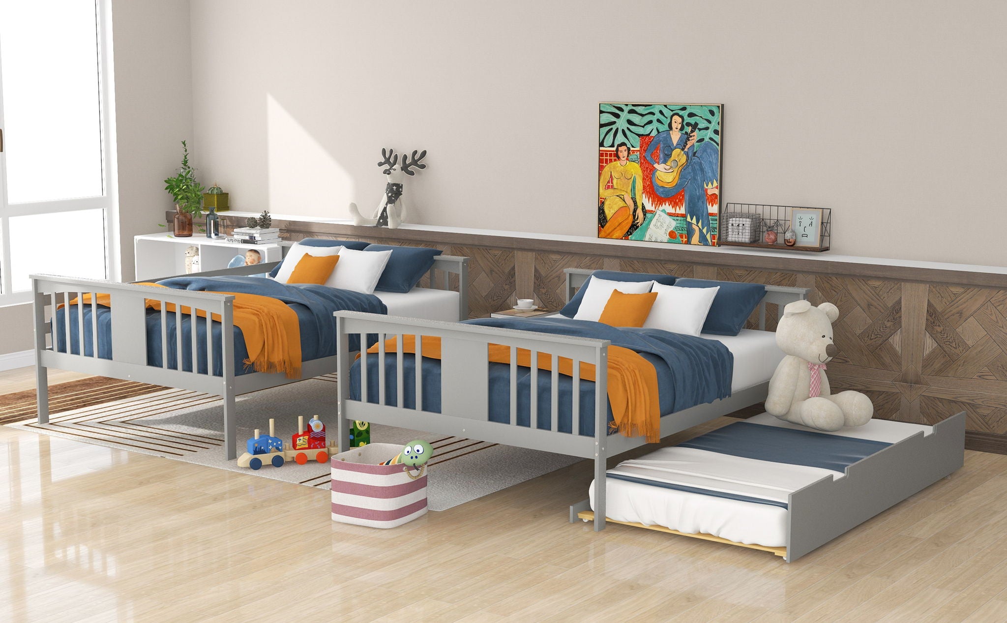 Bunk Bed With Ladder For Bedroom, Guest Room Furniture