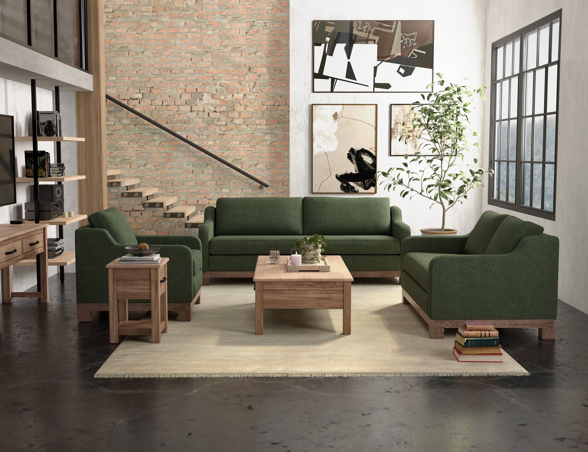 International Furniture Direct Samba - Fabric Loveseat | Meri Furniture