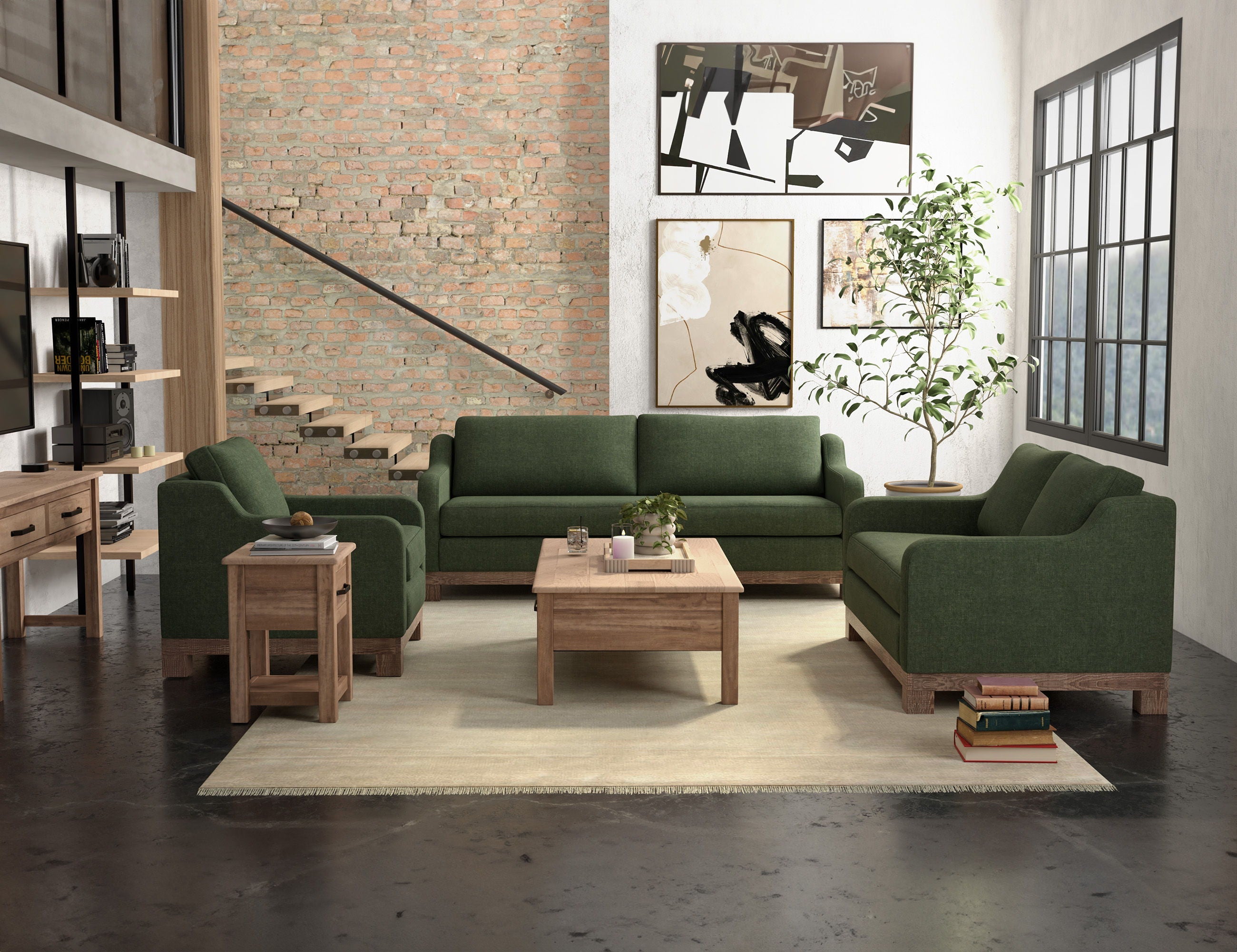 International Furniture Direct Samba - Fabric Loveseat | Meri Furniture