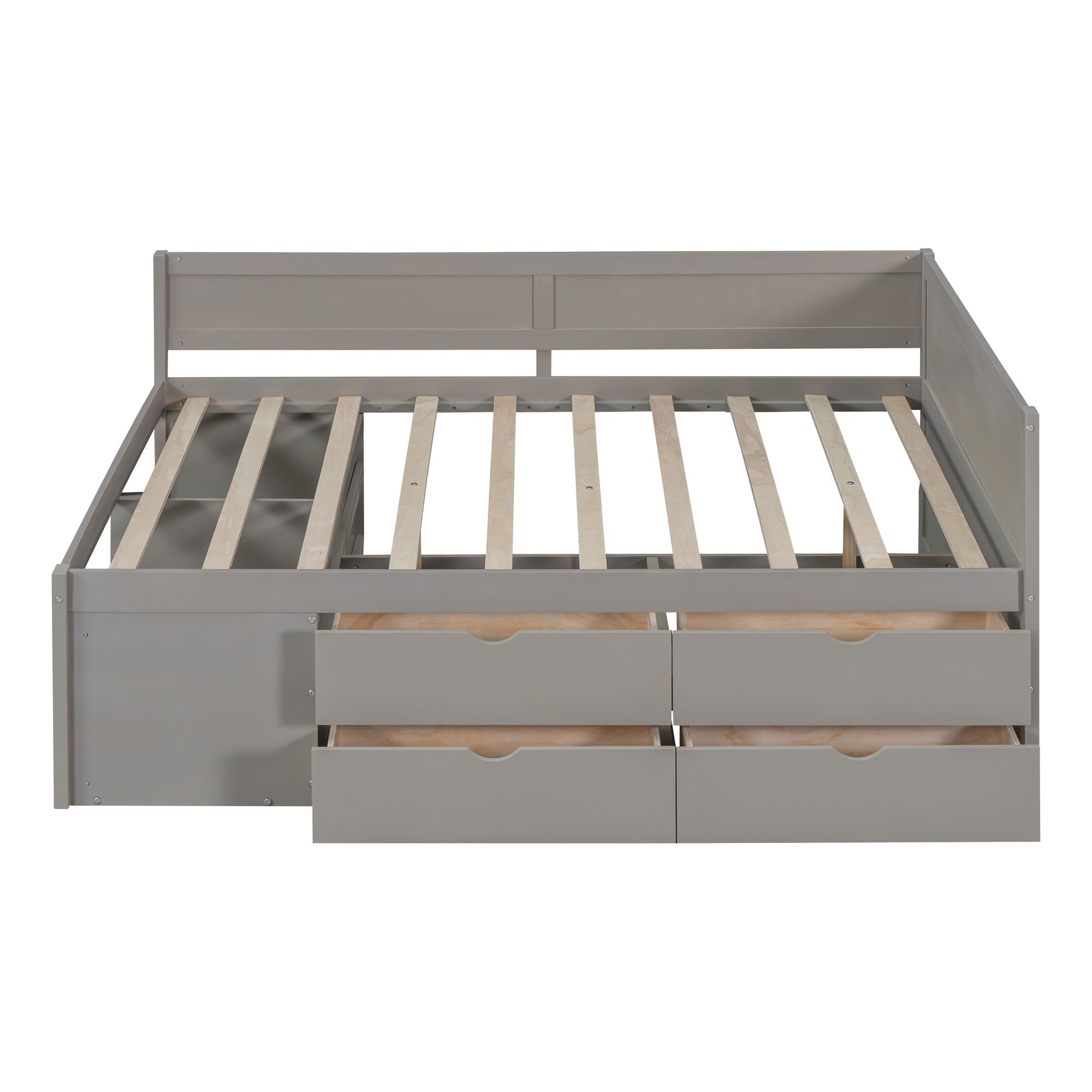 Daybed With Drawers And Shelves