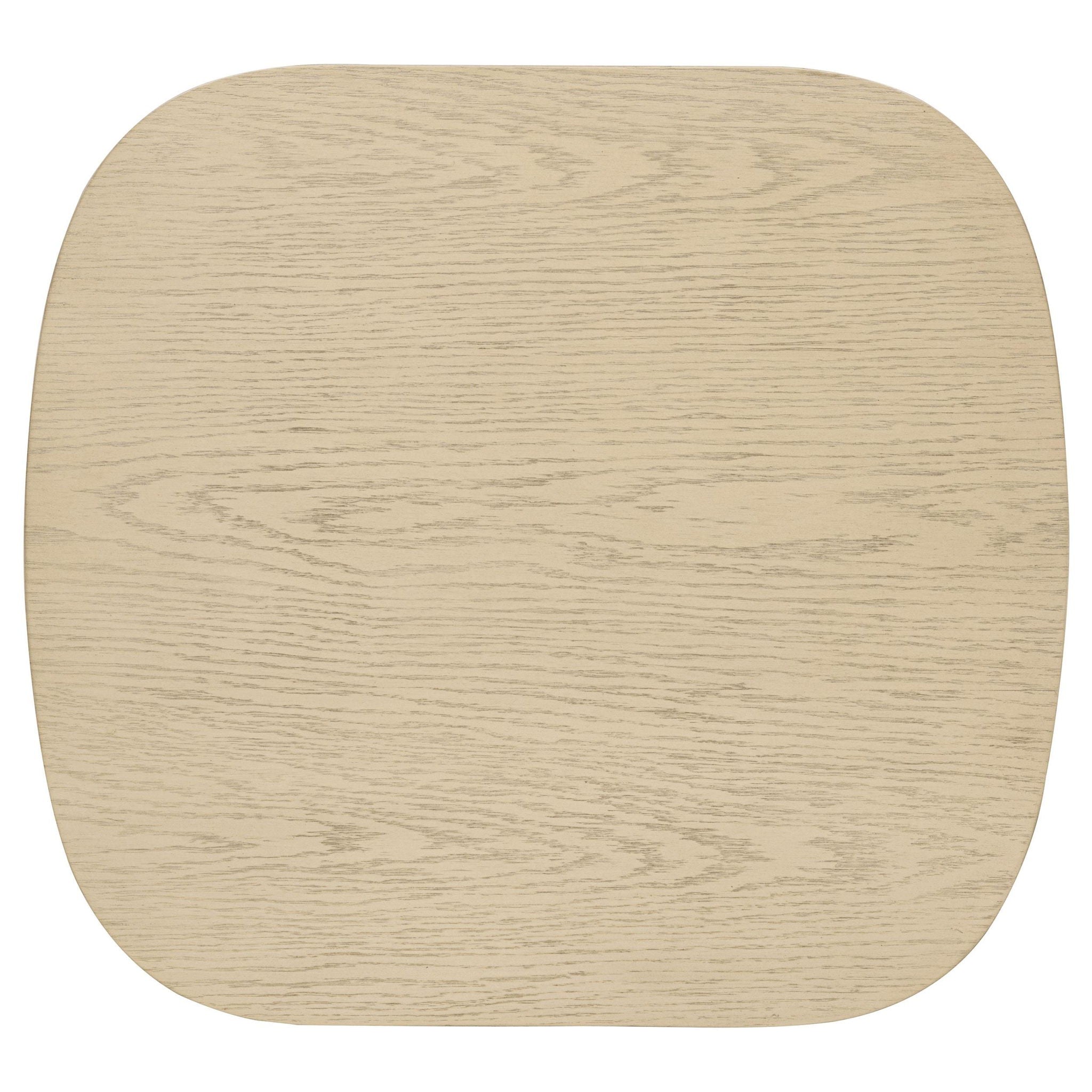 Kailani Coastal Square End Side Table with Shelf Beige Oak