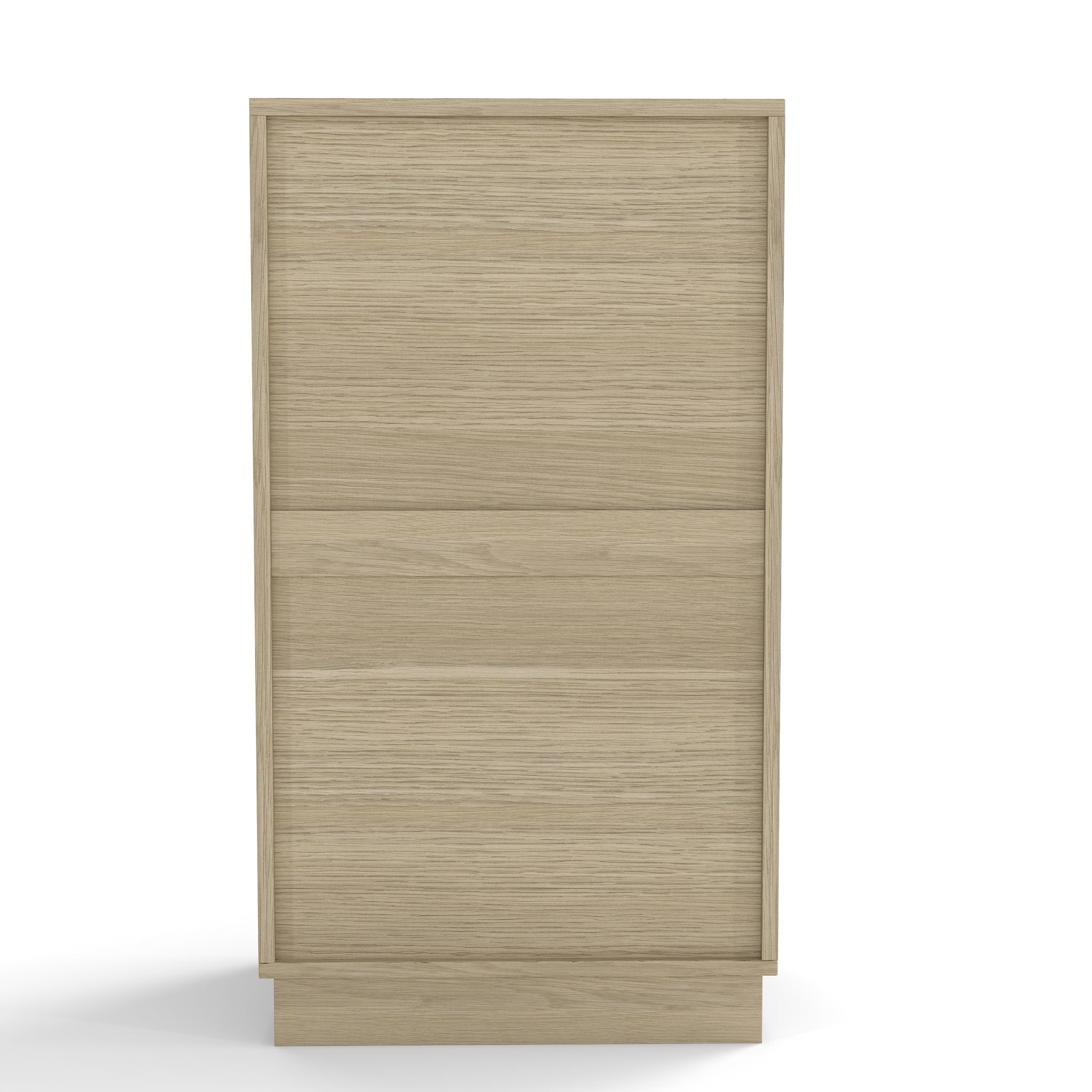 Tilt Out Trash Can Cabinet With Wave Textured Drawer & Pull Out Bin