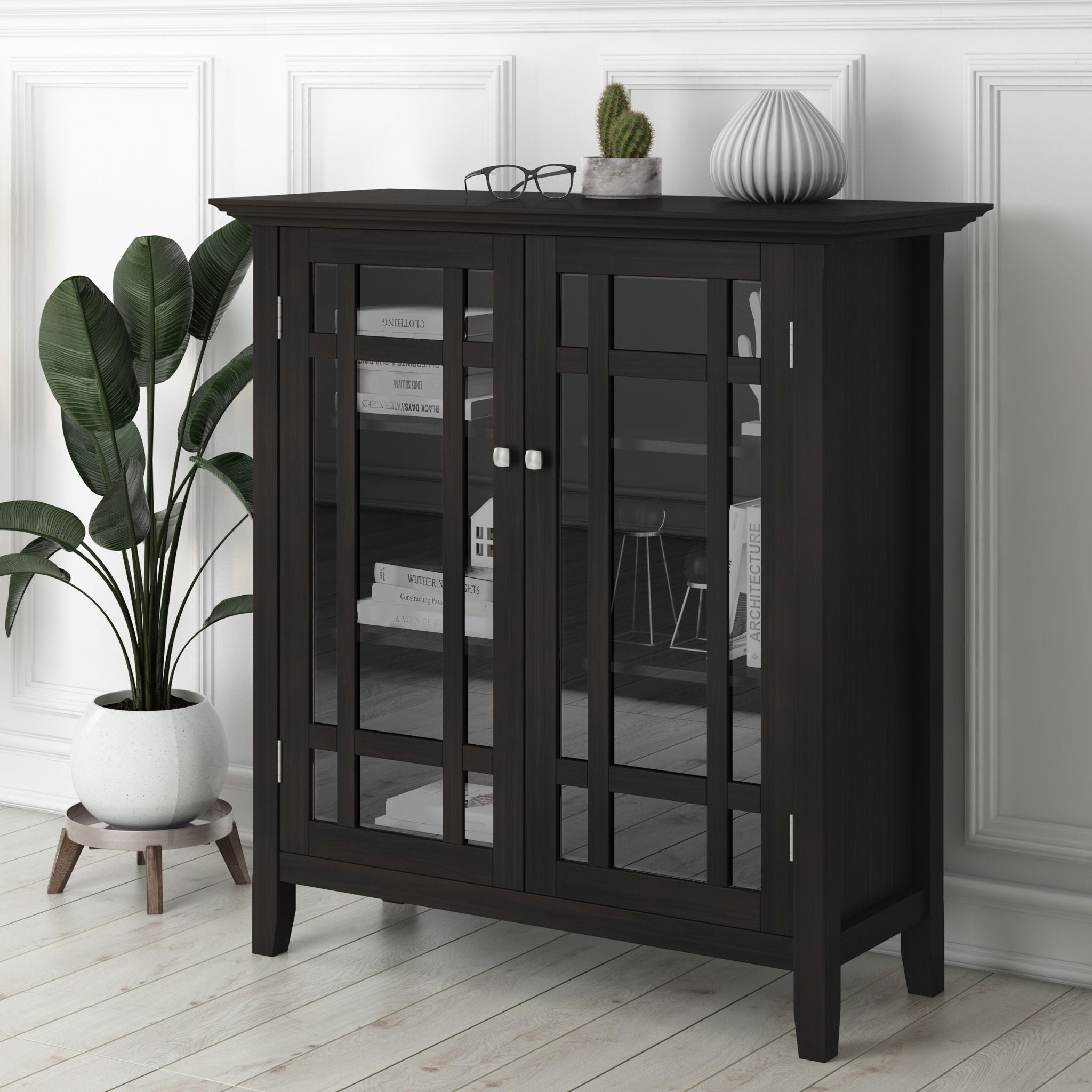 Bedford - Medium Storage Cabinet - Hickory Brown