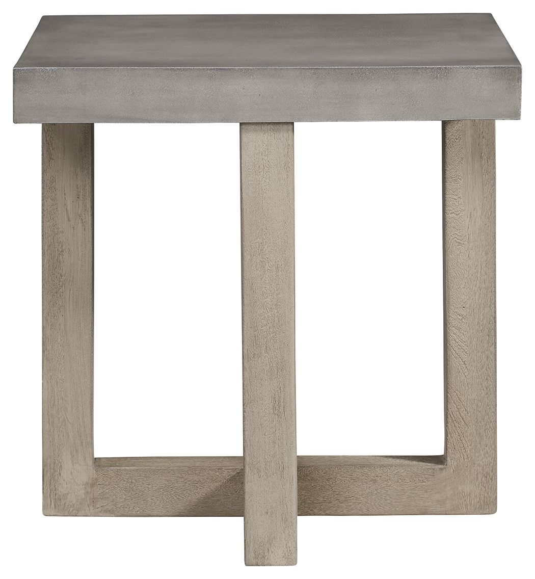Signature Design by Ashley® Lockthorne - Gray - Square End Table | Meri Furniture