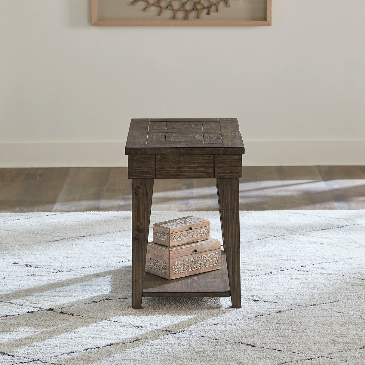 Liberty Furniture Arrowcreek - Chair Side Table - Dark Brown | Meri Furniture