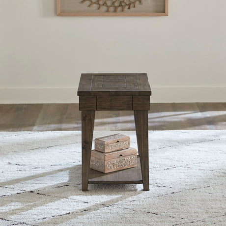 Liberty Furniture Arrowcreek - Chair Side Table - Dark Brown | Meri Furniture