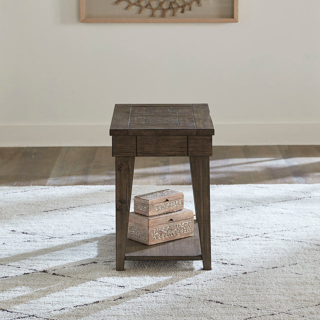 Liberty Furniture Arrowcreek - Chair Side Table - Dark Brown | Meri Furniture