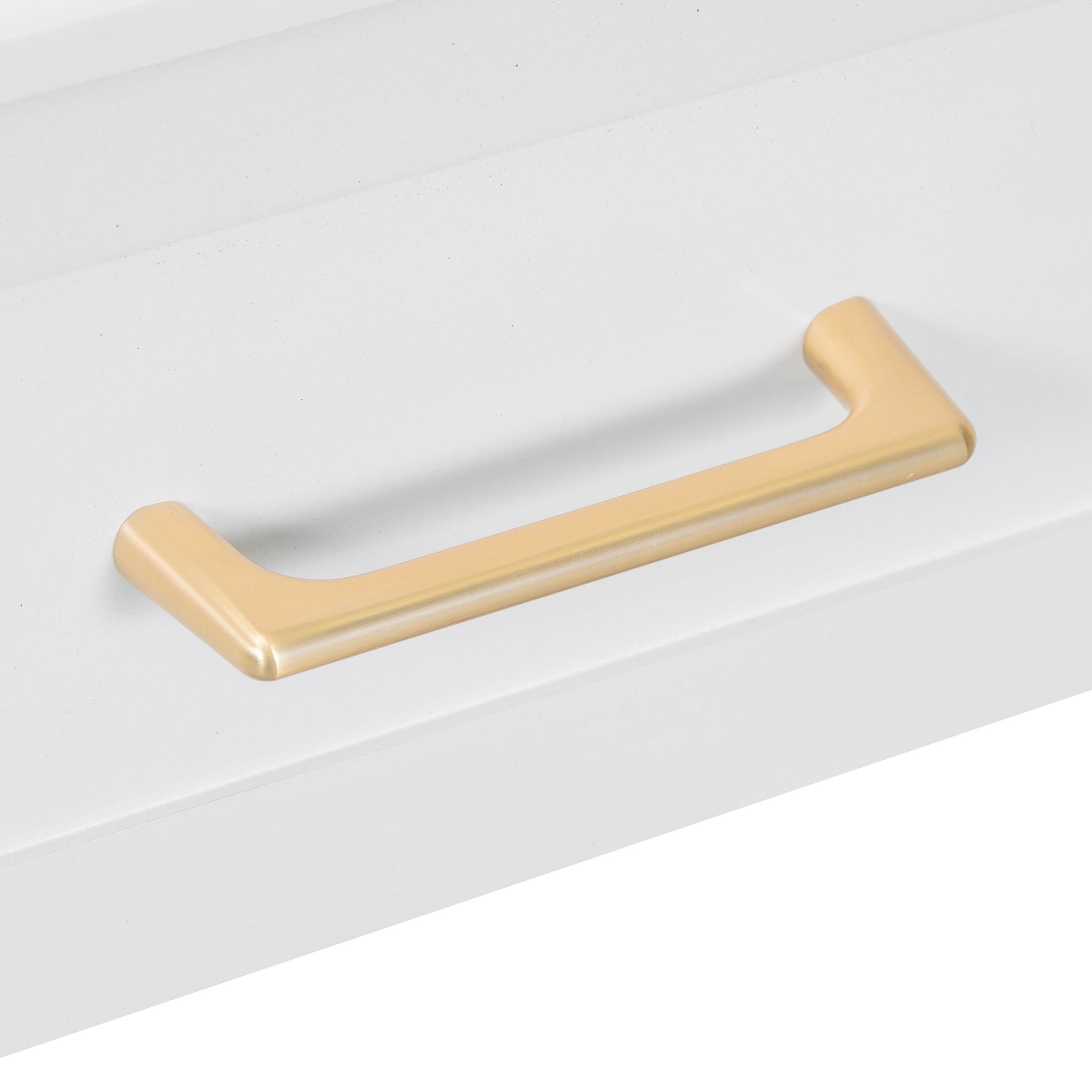 Elegant Vanity Makeup Table & Chair Set Modern Dressing Table With Organizer Writing Desk Charging Port Engineered Wood - White