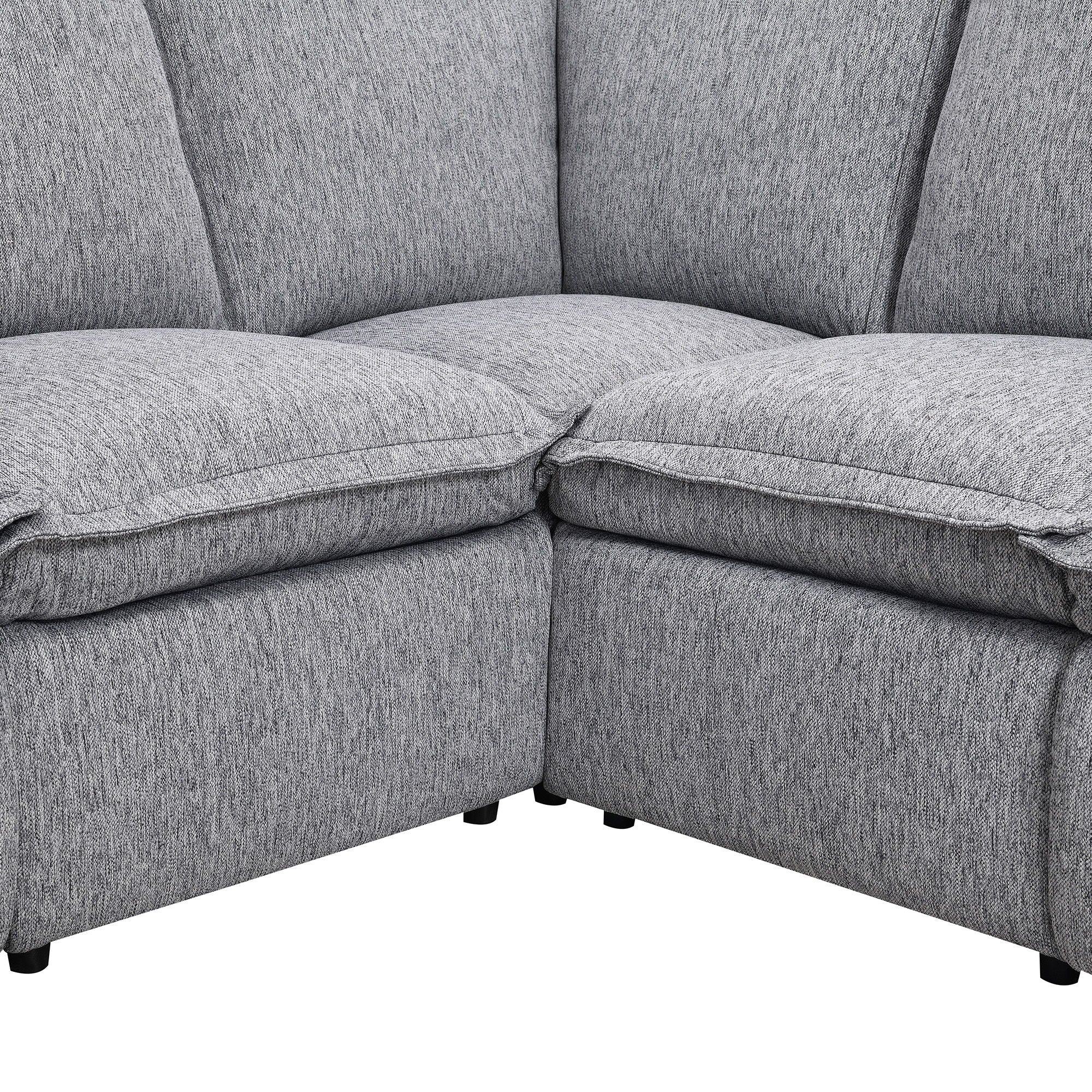 Power Recline Sectional - Gray